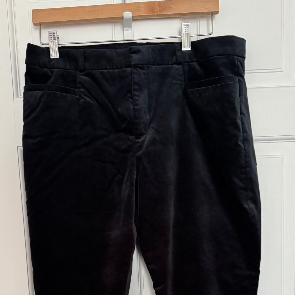 Banana Republic Black Velvet Pants